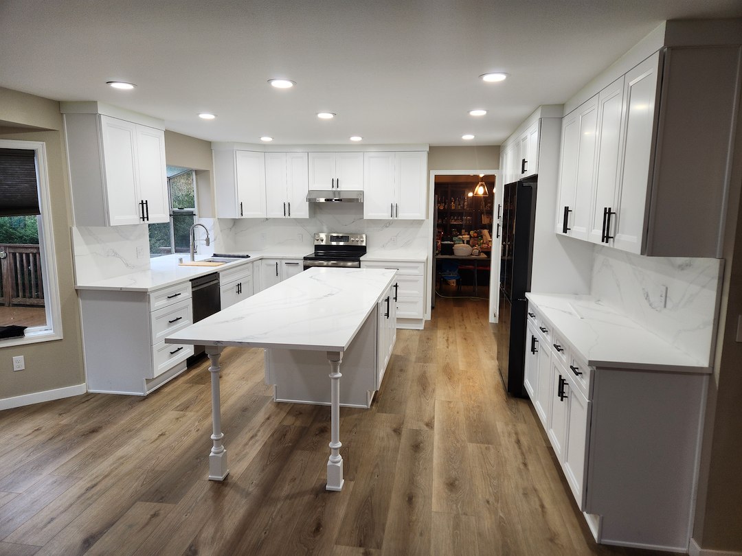 Clean and bright kitchen remodel in Renton, Wa